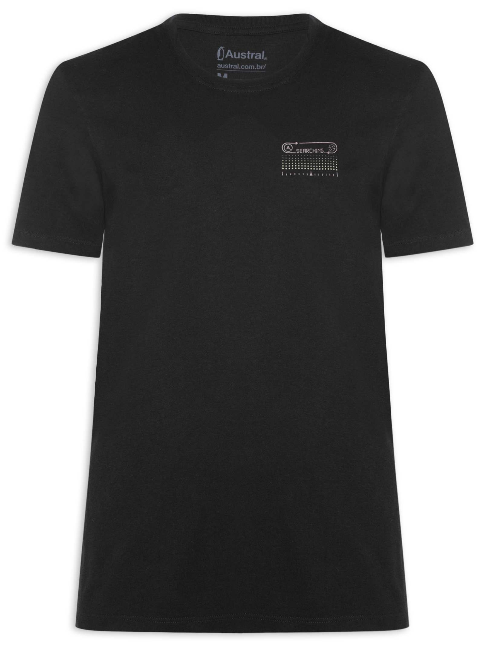 Camiseta Masculina Radio Preto Austral