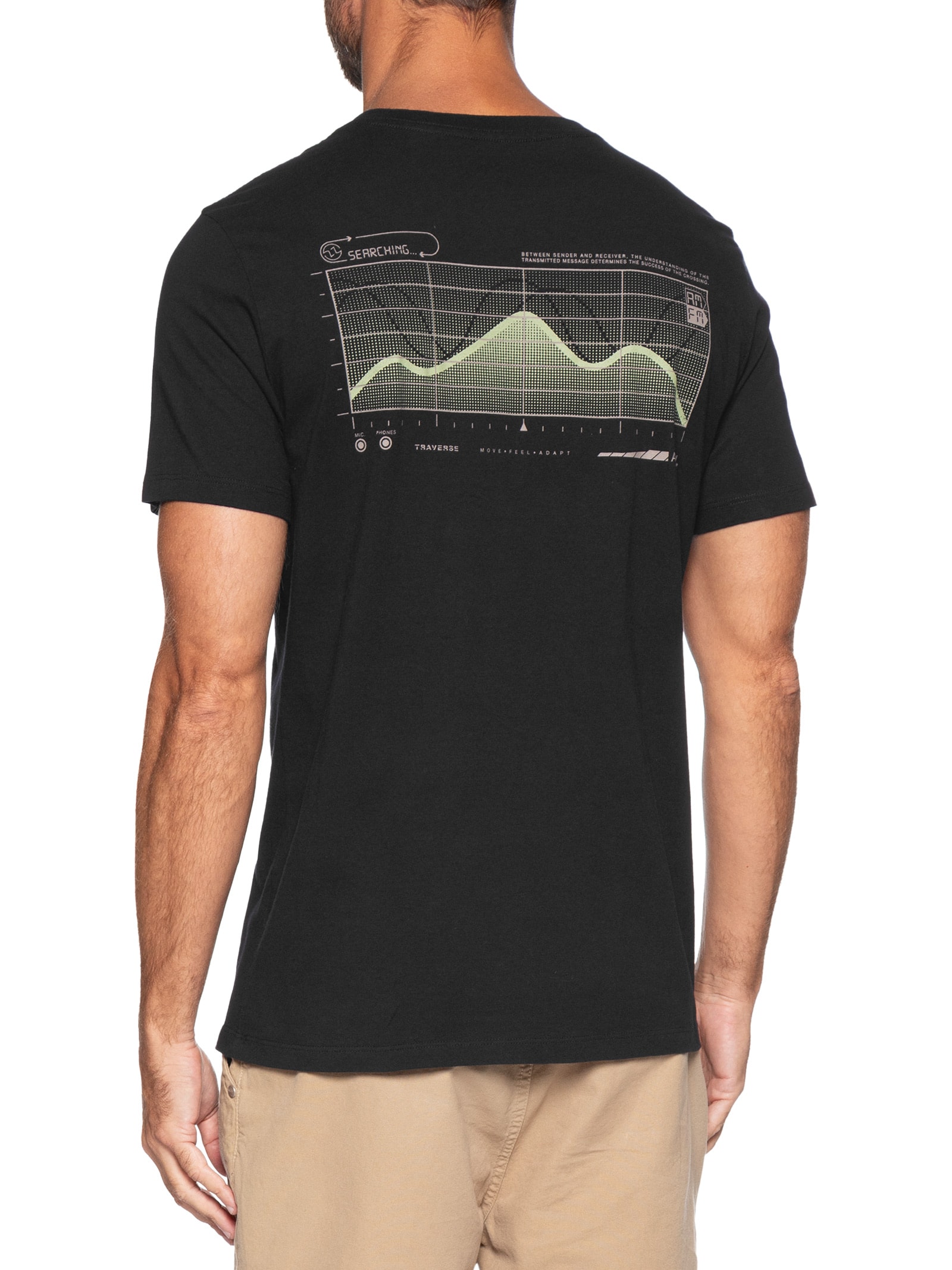 Camiseta Masculina Radio Preto Austral