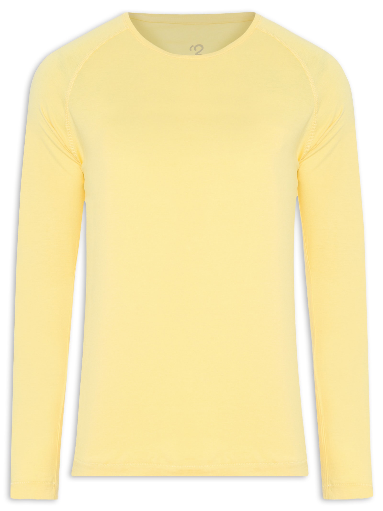Camiseta Masculina Raglan Pima Berlim Regular Fit Amarelo '2 Essential