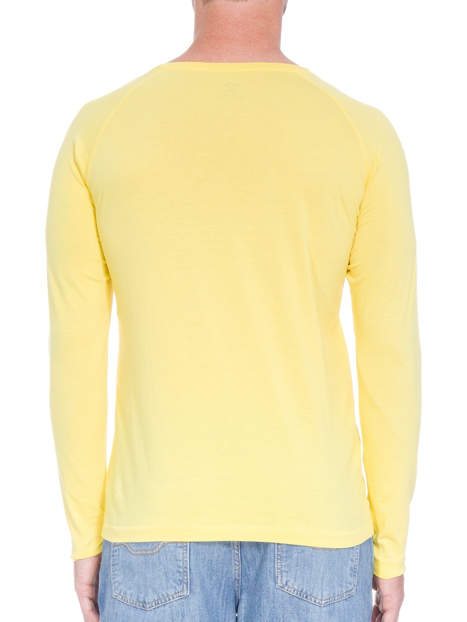 Camiseta Masculina Raglan Pima Berlim Regular Fit Amarelo '2 Essential