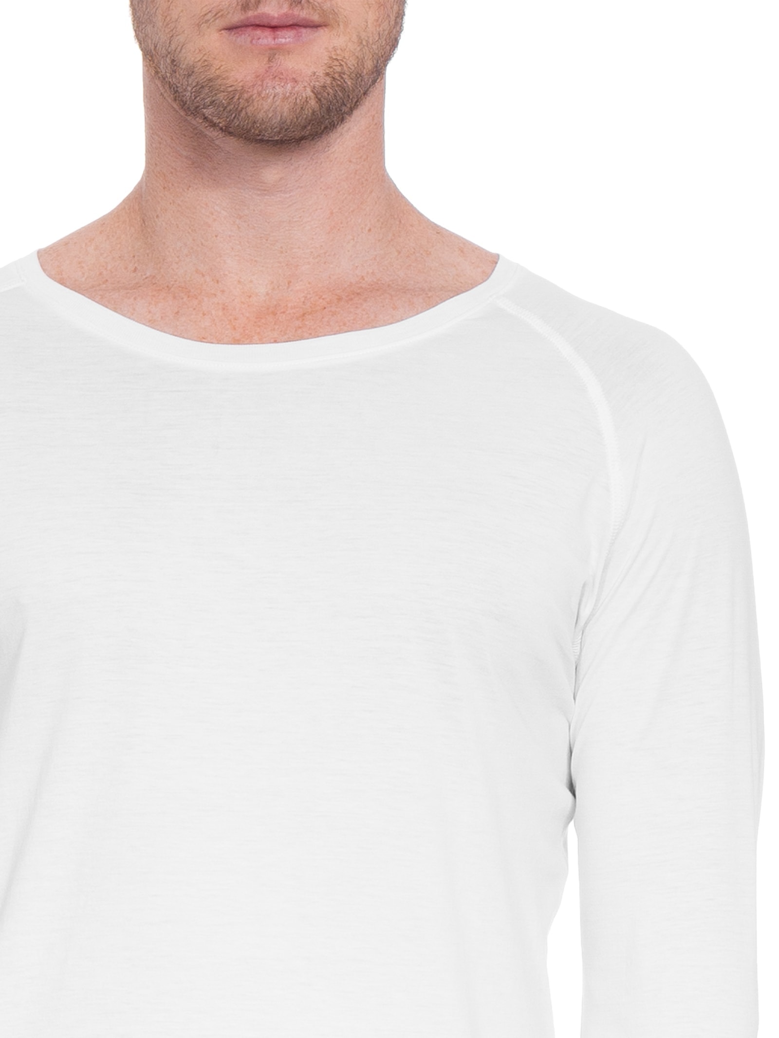 Camiseta Masculina Raglan Pima Berlim Regular Fit Branco '2 Essential