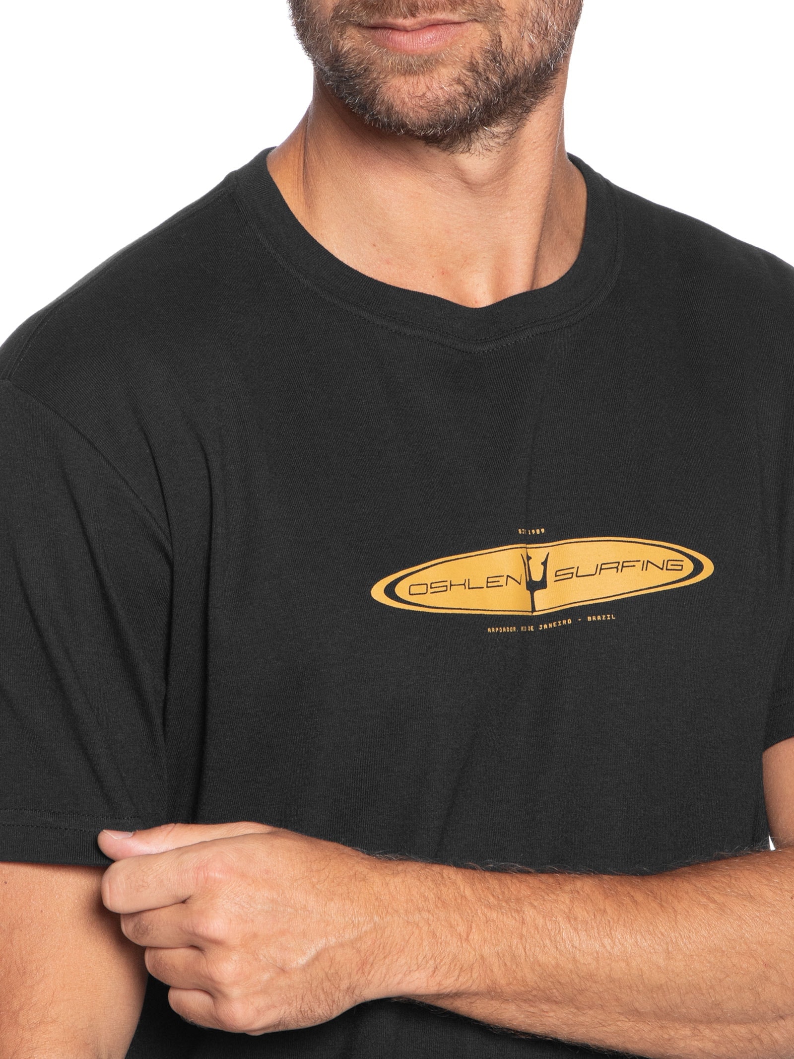 Camiseta Masculina Realm Preto Osklen