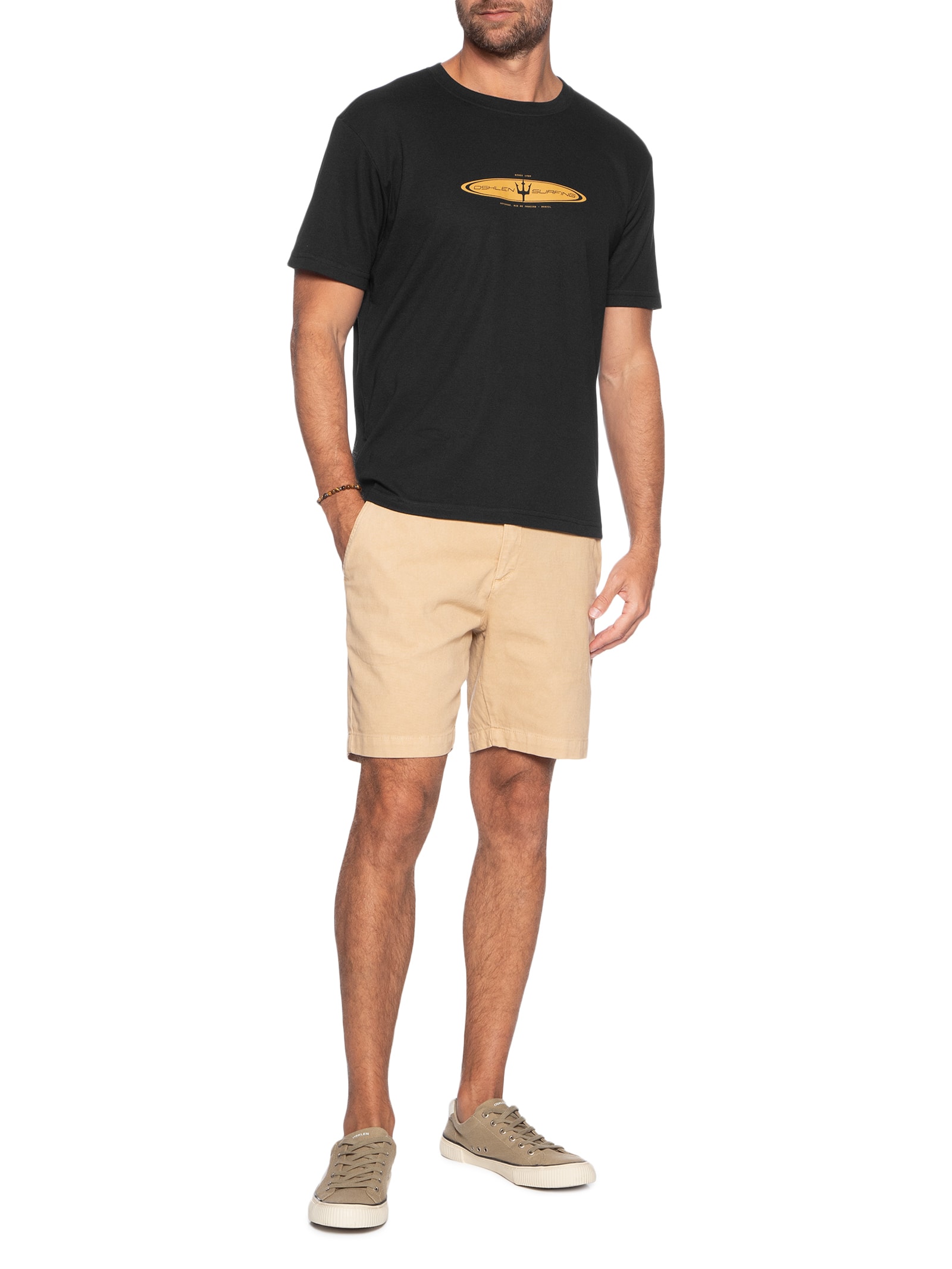 Camiseta Masculina Realm Preto Osklen