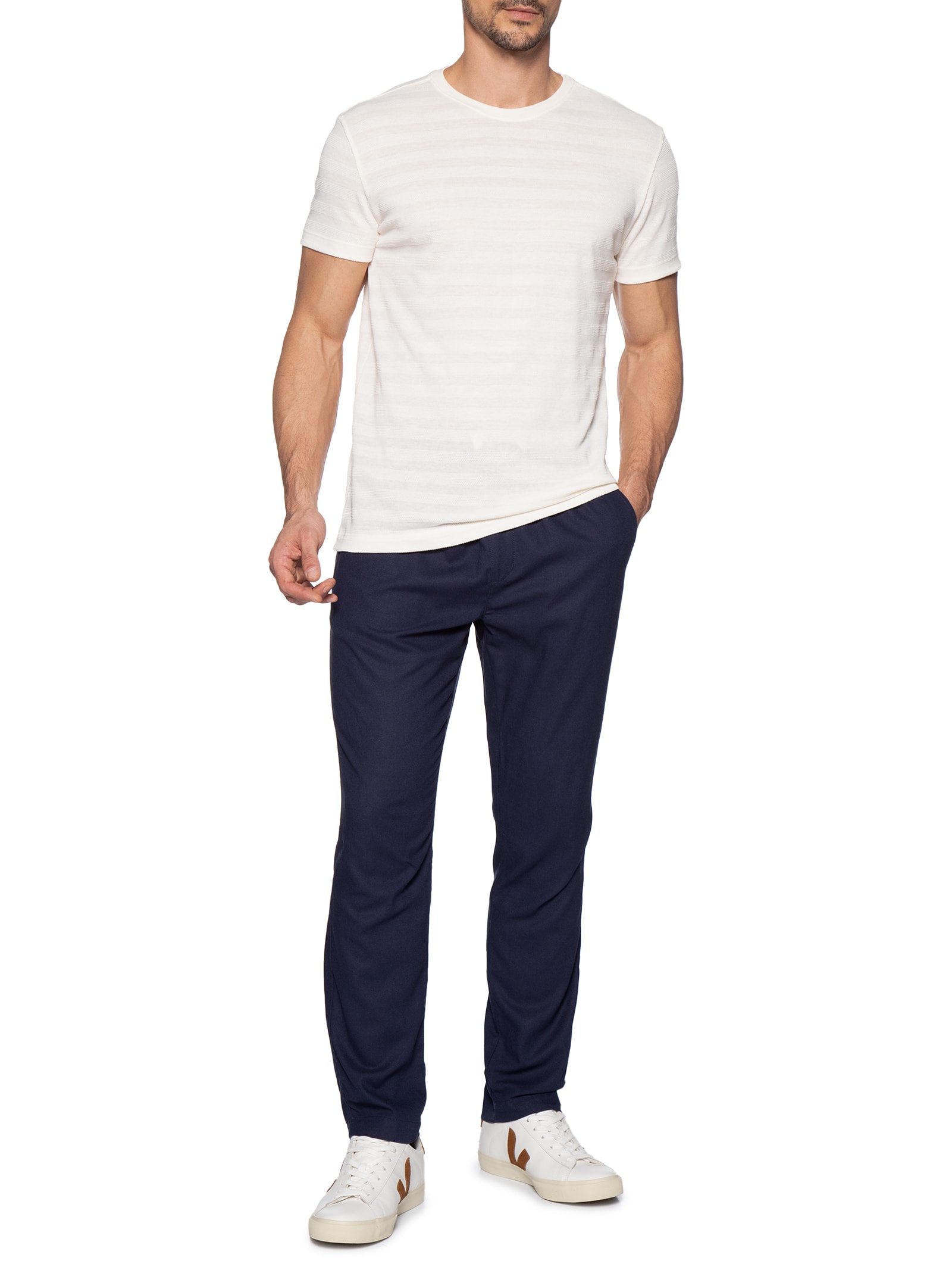 Camiseta Masculina Regular Aragem Co Off White Reserva