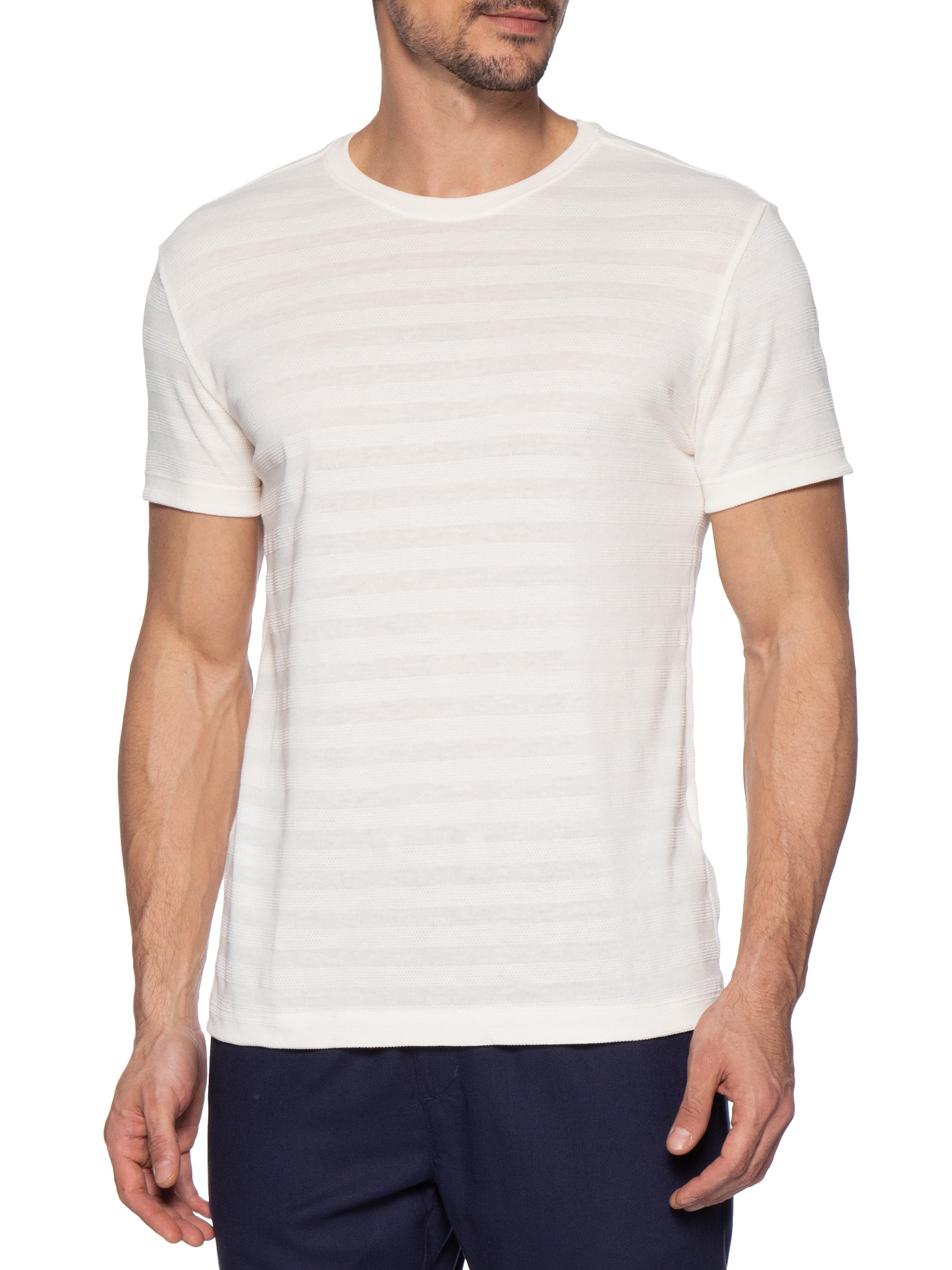 Camiseta Masculina Regular Aragem Co Off White Reserva