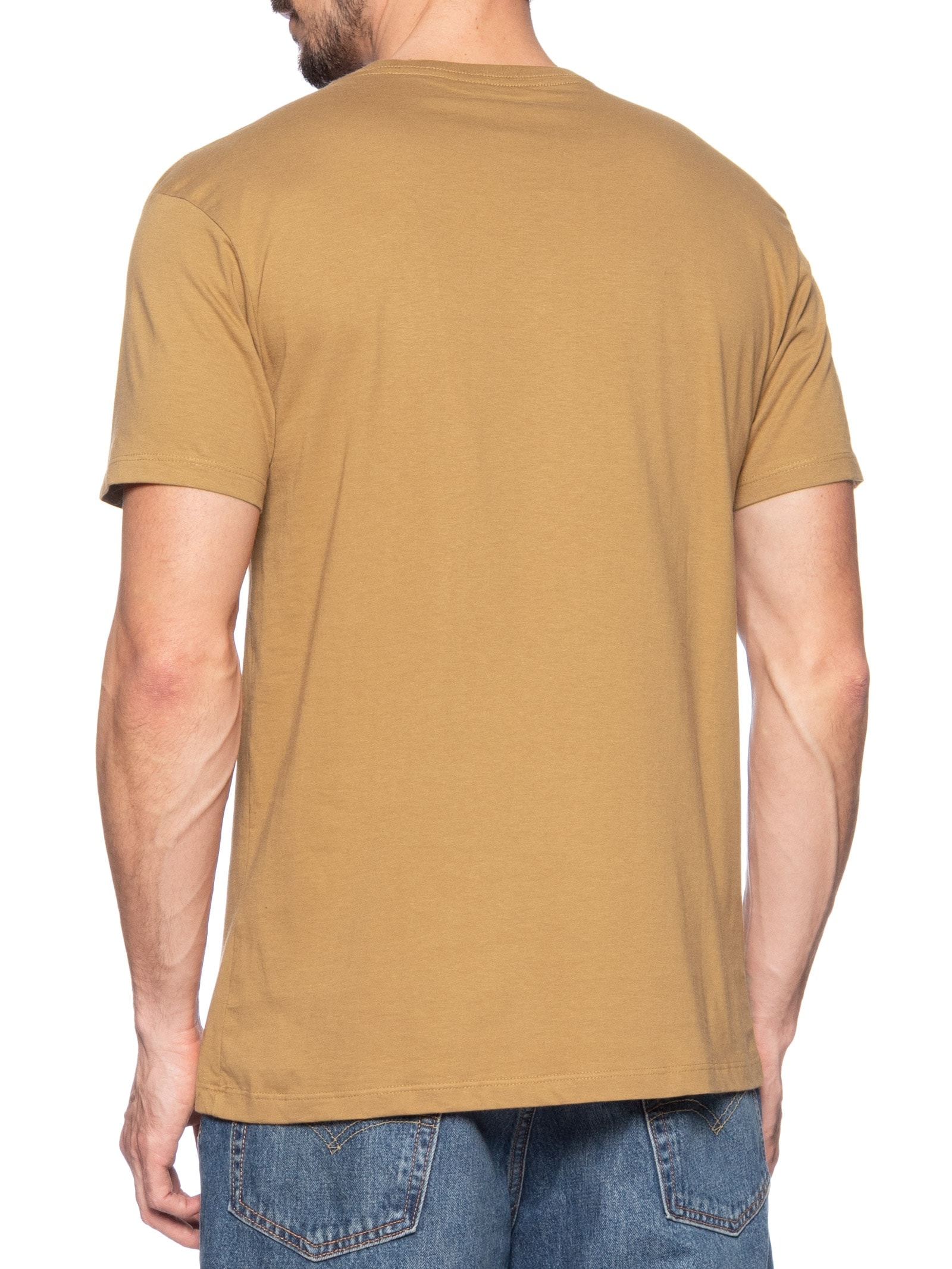Camiseta Masculina Regular Careca Marrom  Reserva