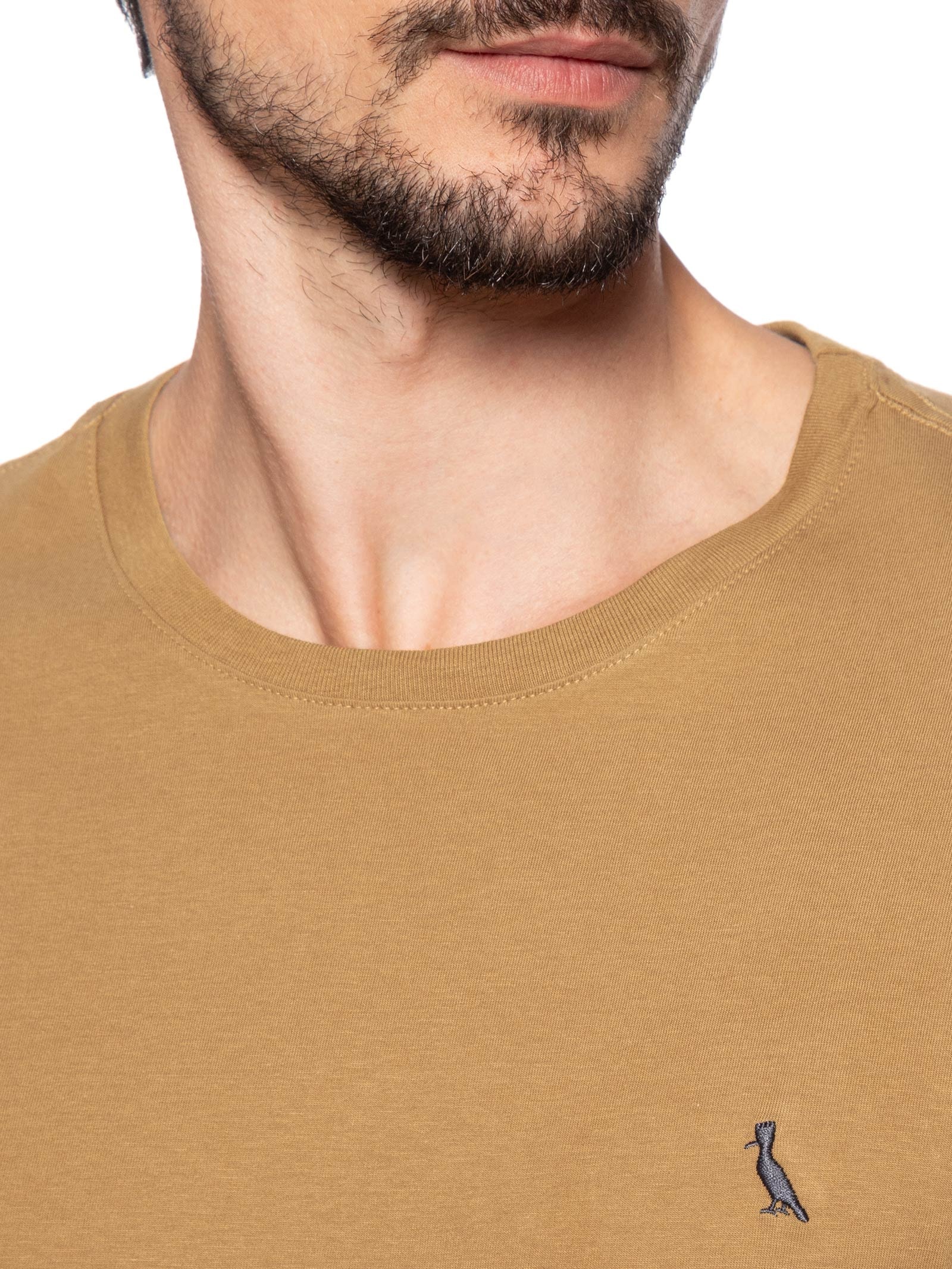Camiseta Masculina Regular Careca Marrom  Reserva