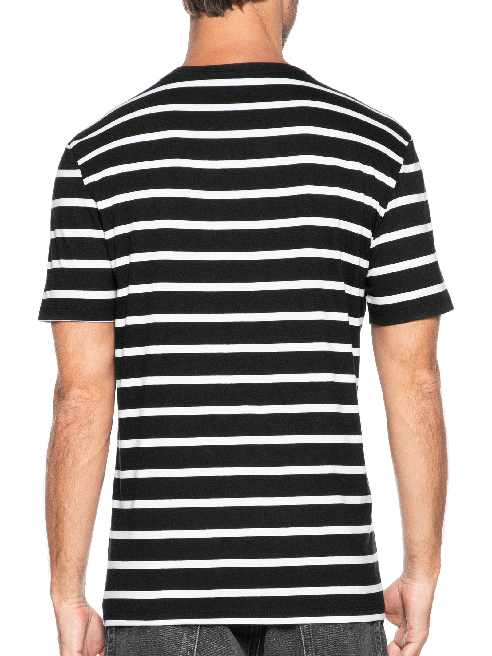 Camiseta Masculina Regular Fit Algodão Peruano Fio Tinto Preto Hering