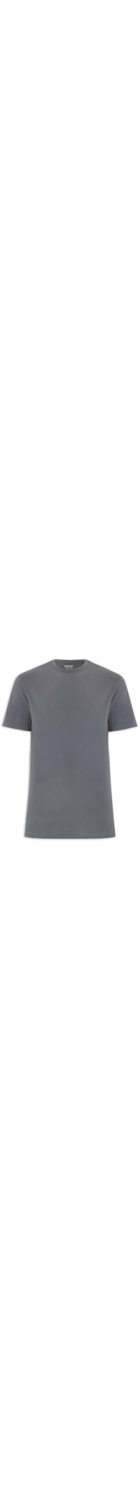 Camiseta Masculina Regular Fit Algodão Peruano Peach Touch - Cinza