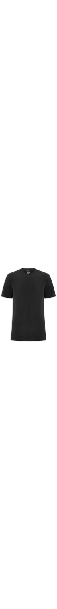 Camiseta Masculina Regular Fit Algodão Peruano Peach Touch - Preto
