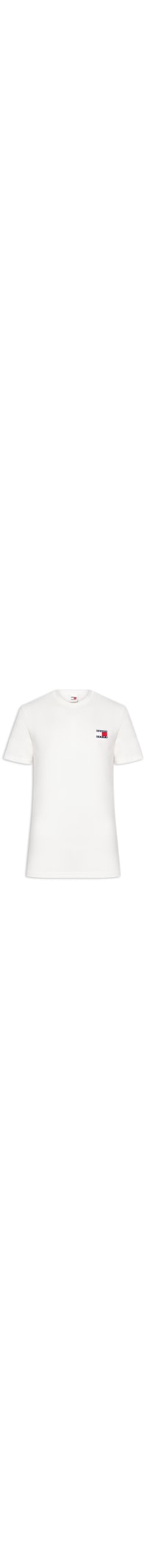 Camiseta Masculina Regular Fit Badge Bordado - Branco