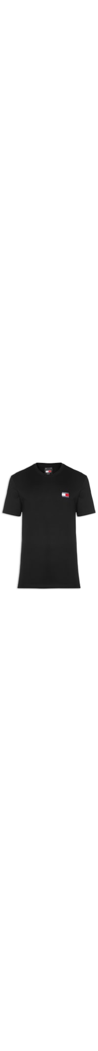 Camiseta Masculina Regular Fit Badge Bordado - Preto