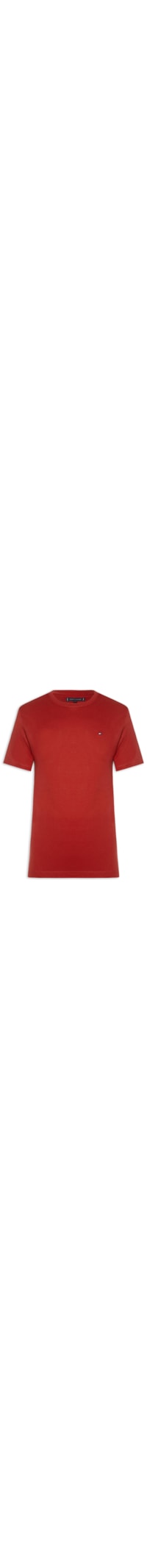 Camiseta Masculina Regular Fit Básica Em Algodão - Vermelho