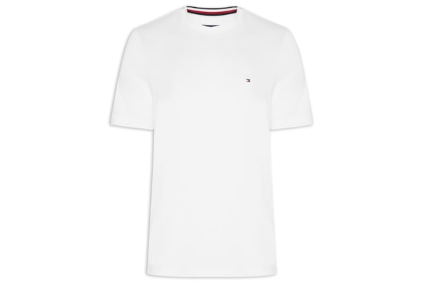 Camiseta Masculina Regular Fit Básica Em Piquet - Branco