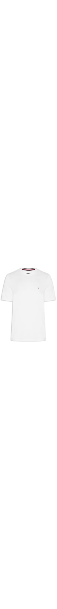Camiseta Masculina Regular Fit Básica Em Piquet - Branco