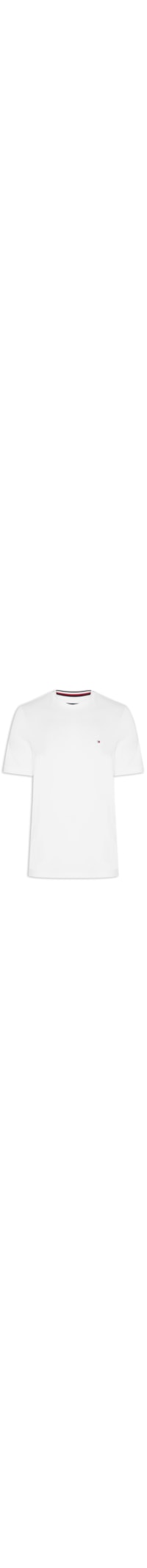 Camiseta Masculina Regular Fit Básica Em Piquet - Branco