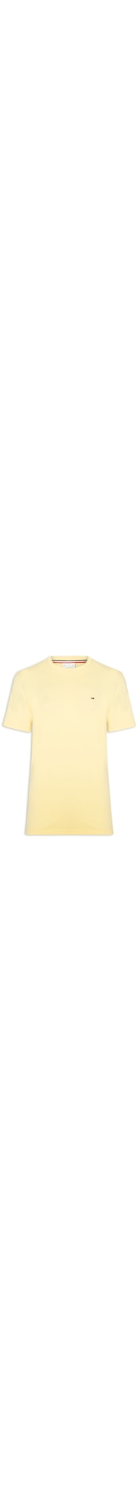 Camiseta Masculina Regular Fit Básica Jersey - Amarelo