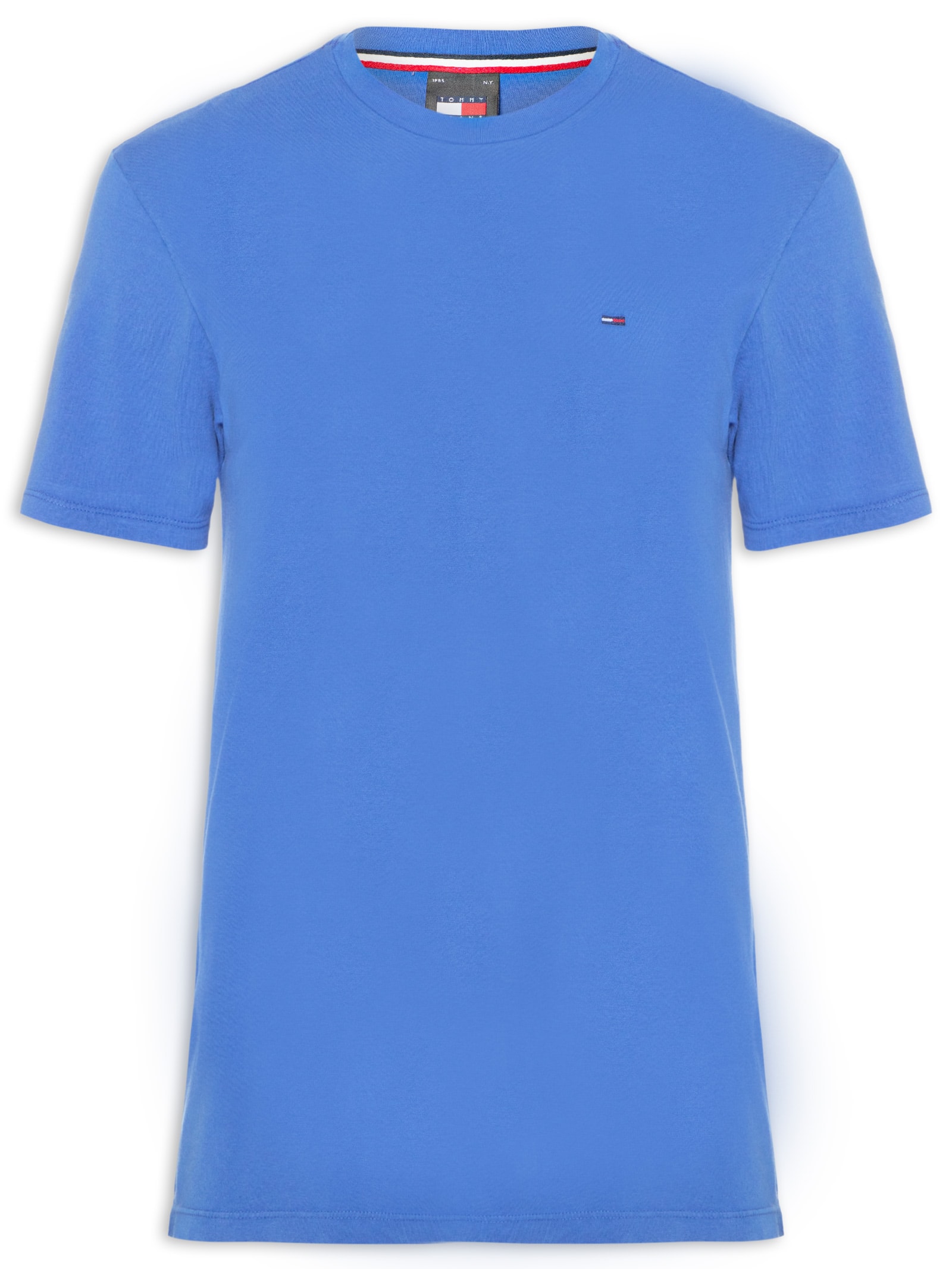 Camiseta Masculina Regular Fit Básica Jersey Azul Tommy Jeans
