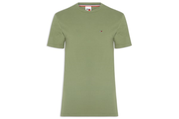 Camiseta Masculina Regular Fit Básica Jersey - Verde