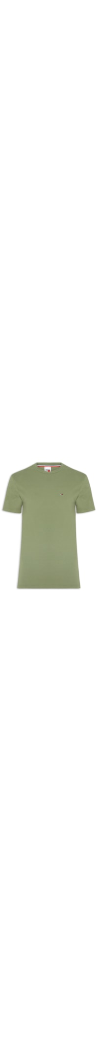 Camiseta Masculina Regular Fit Básica Jersey - Verde