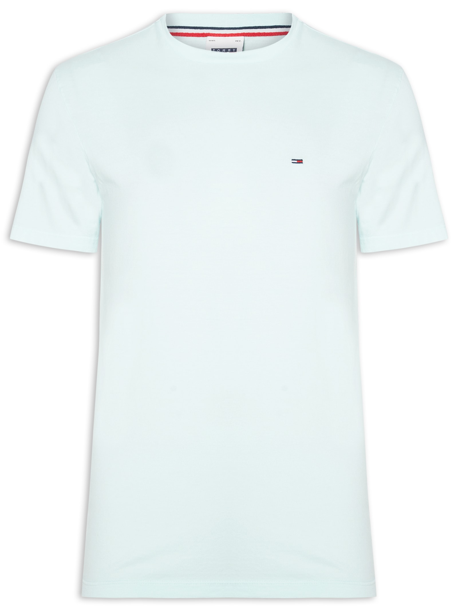 Camiseta Masculina Regular Fit Básica Jersey Verde Tommy Jeans