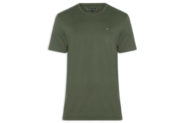 Camiseta Masculina Regular Fit Básica - Verde