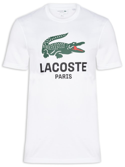 Camiseta Masculina Regular Fit Big Croco – Branco