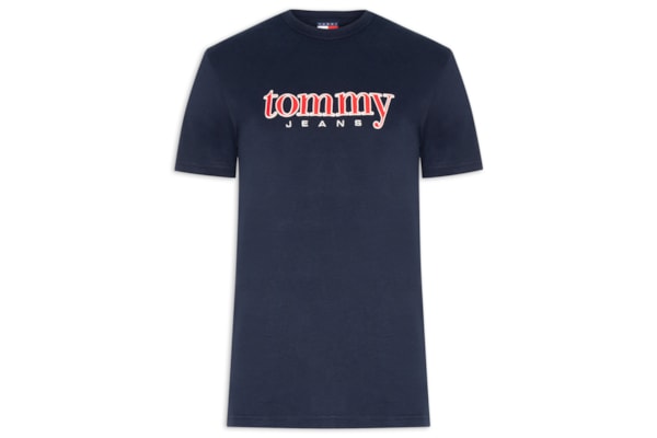 Camiseta Masculina Regular Fit Bordado Com Aplicação - Azul