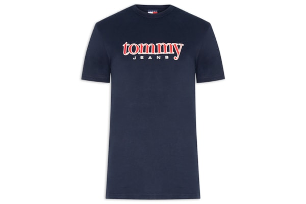 Camiseta Masculina Regular Fit Bordado Com Aplicação - Azul