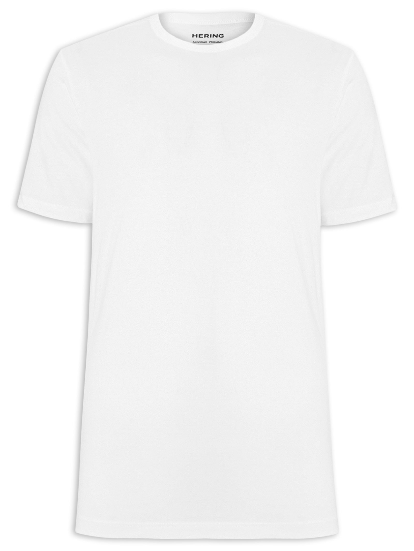 Hering - Camiseta Masculina Regular Fit - Branco