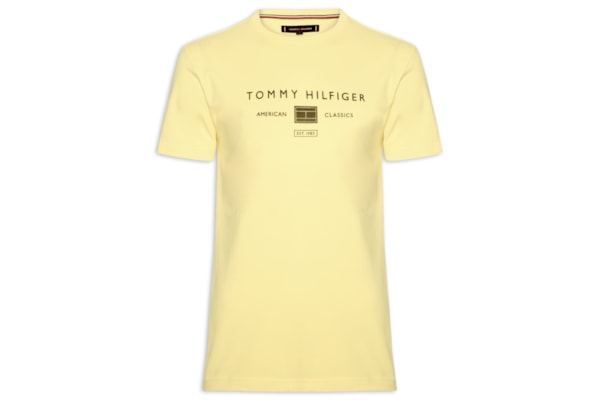 Camiseta Masculina Regular Fit Brand Love - Amarelo