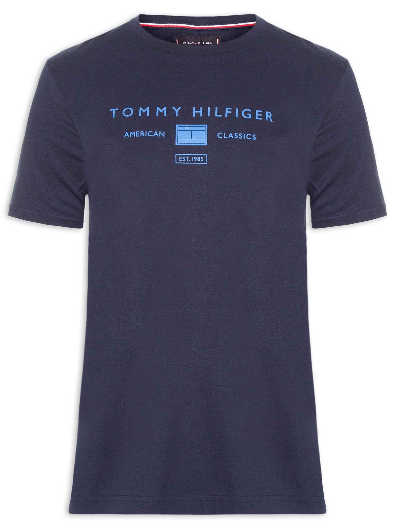 Camiseta Masculina Regular Fit Brand Love Azul Tommy Hilfiger