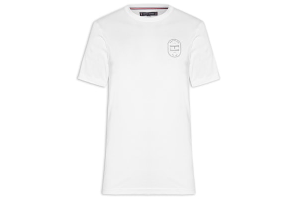 Camiseta Masculina Regular Fit Brand Love Emblema - Branco