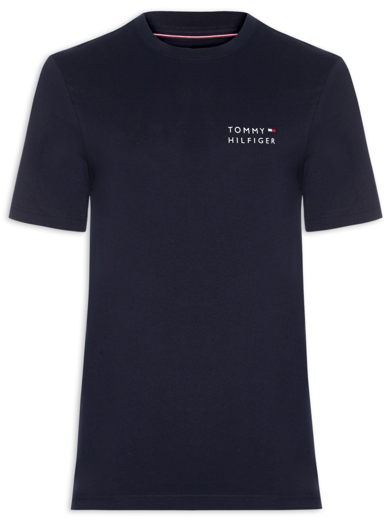 Camiseta Masculina Regular Fit Brand Love Estampada Azul Tommy Hilfiger