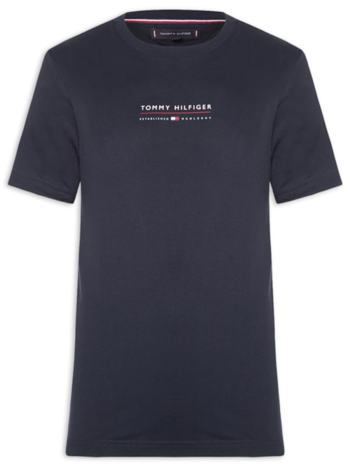 Camiseta Masculina Regular Fit Brand Love Lockup – Azul