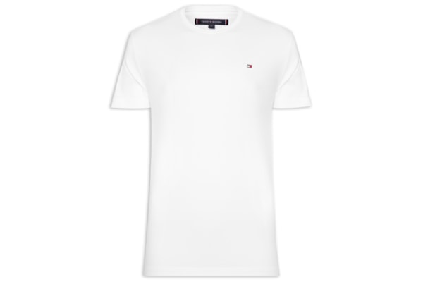 Camiseta Masculina Regular Fit C-NK Pima Cotton - Branco