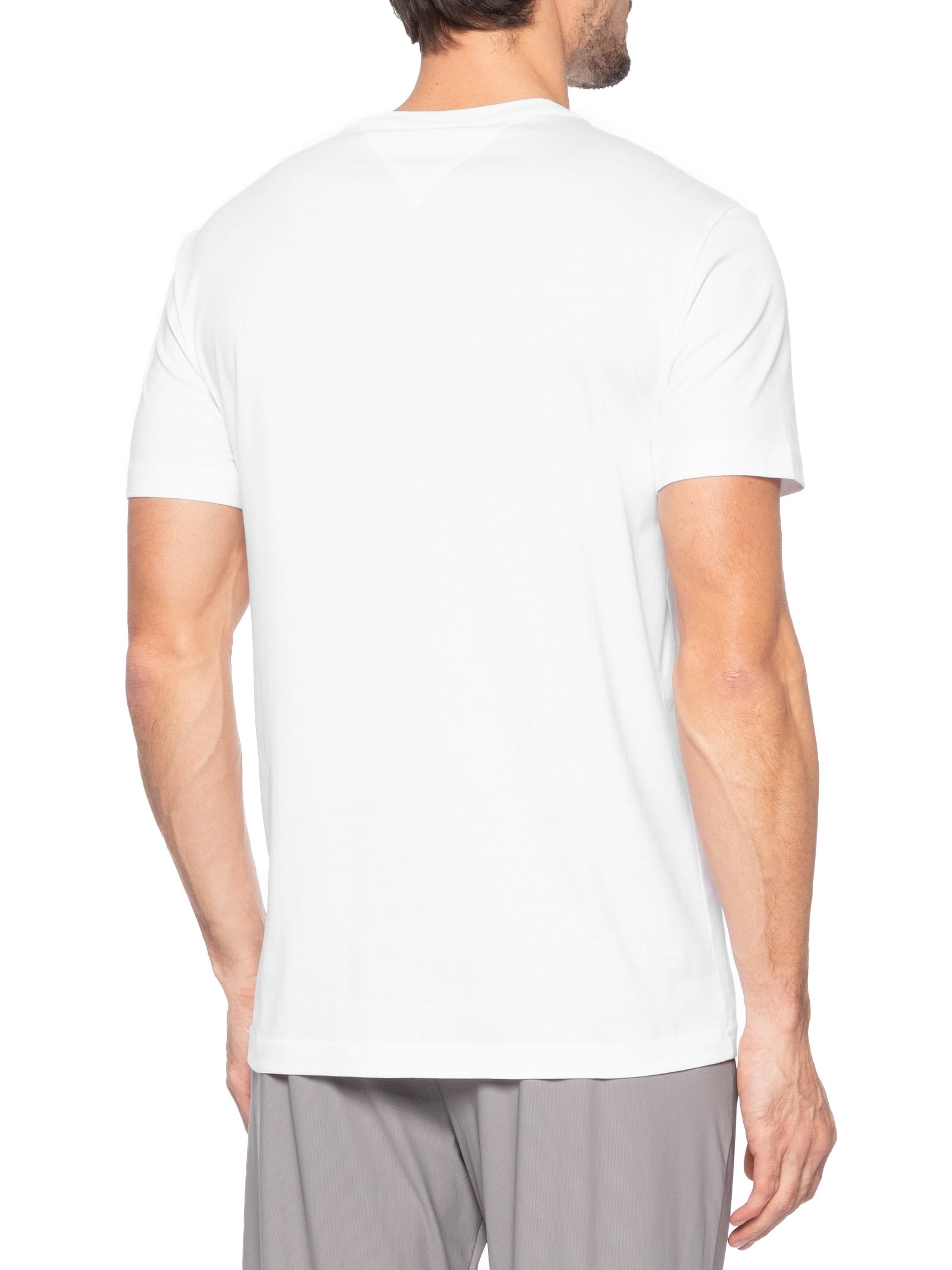 Camiseta Masculina Regular Fit C-NK Pima Cotton Branco Tommy Hilfiger
