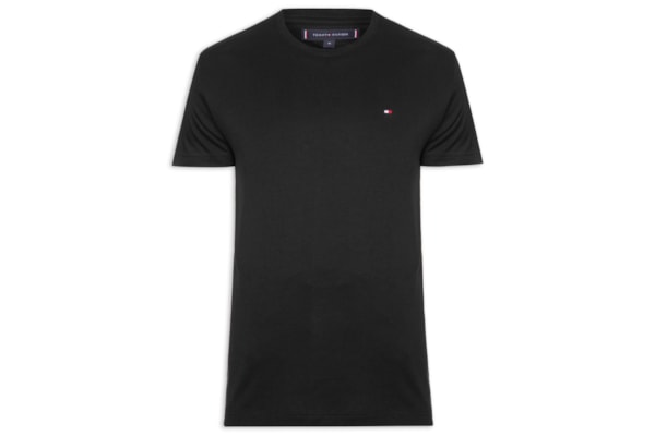 Camiseta Masculina Regular Fit C-NK Pima Cotton - Preto