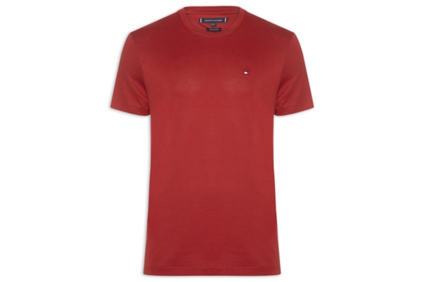 Camiseta Masculina Regular Fit C-NK Pima Cotton - Vermelho