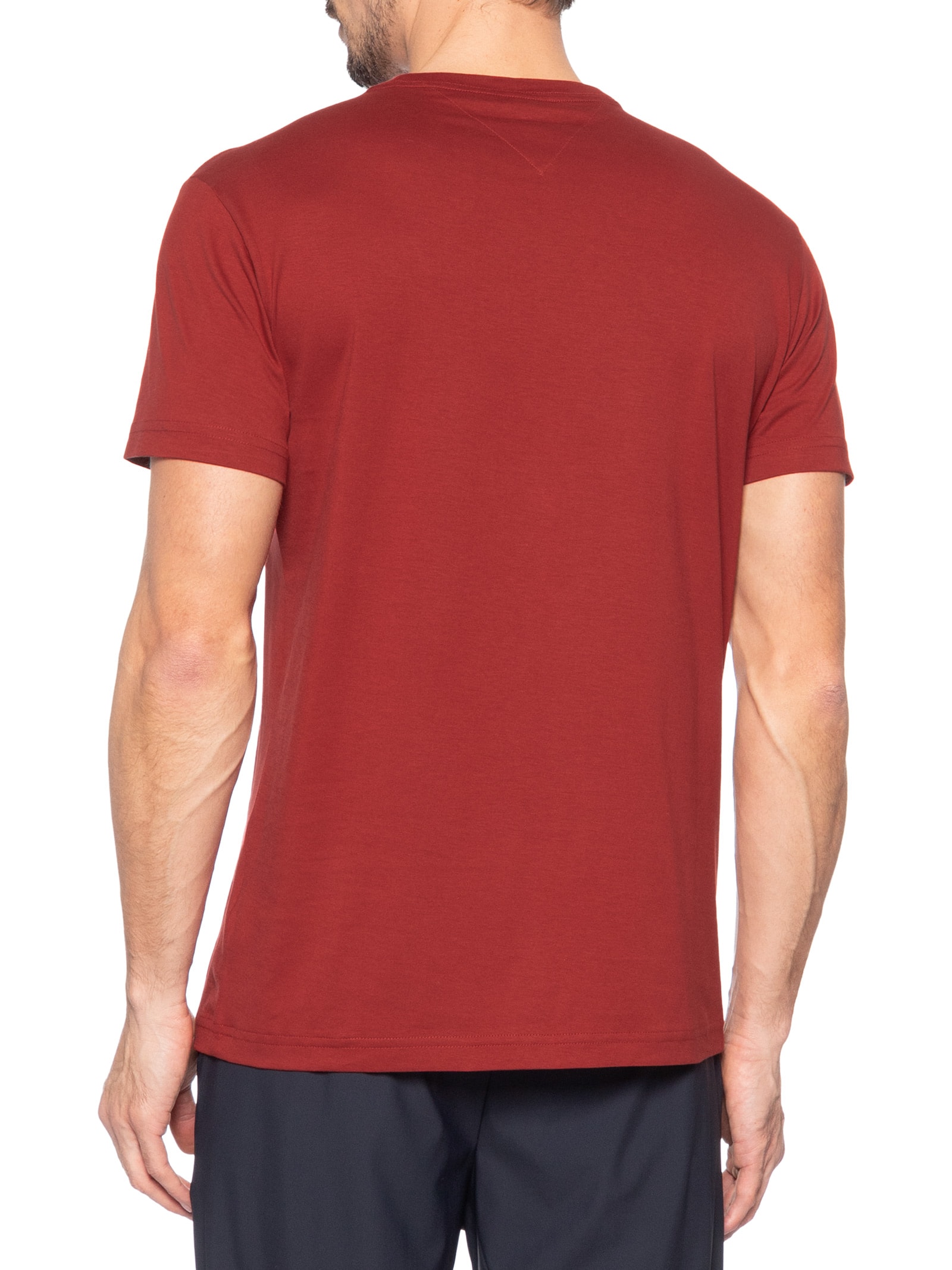 Camiseta Masculina Regular Fit C-NK Pima Cotton Vermelho Tommy Hilfiger