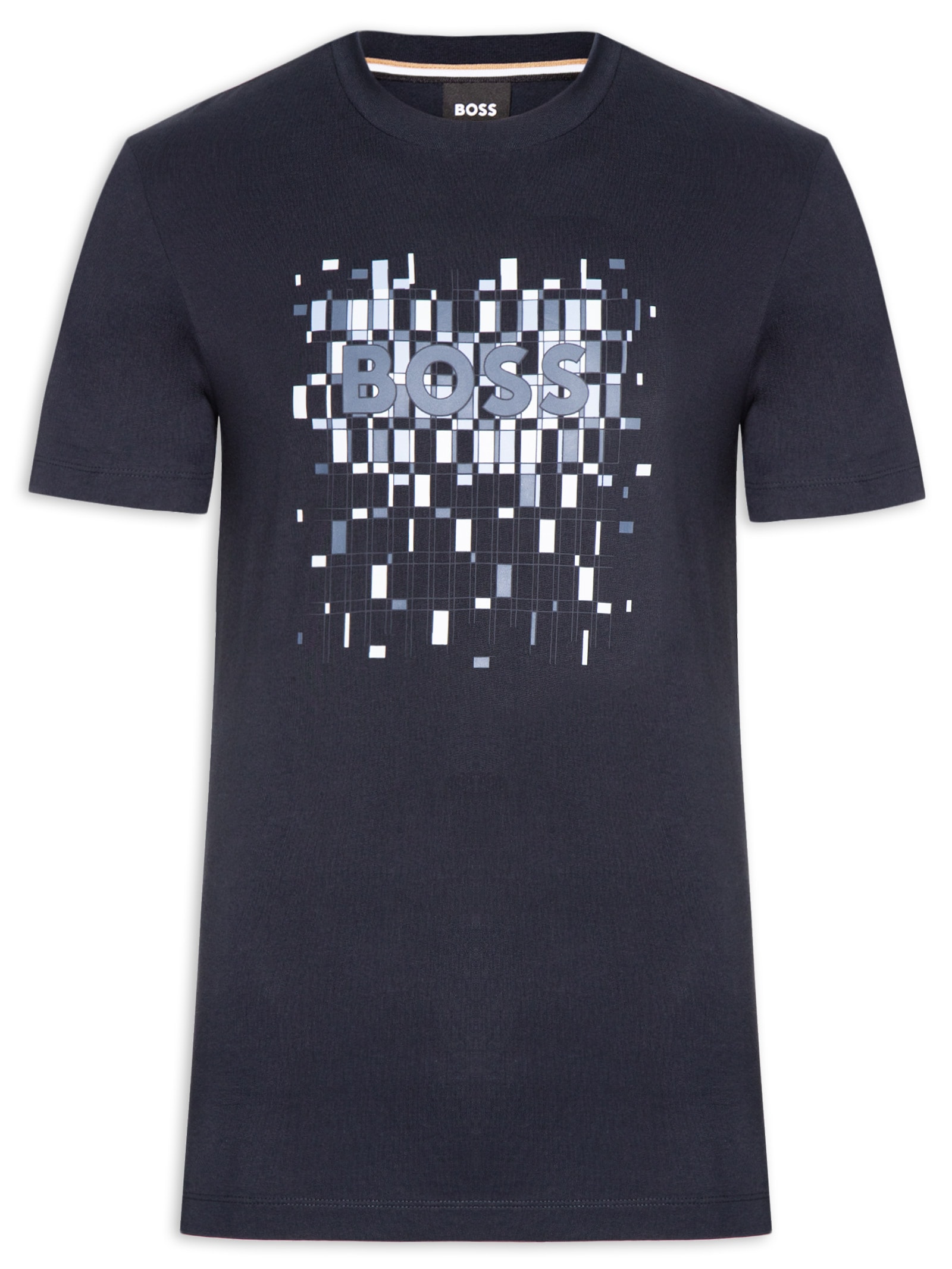Camiseta Masculina Regular Fit C-Thompson 250 Azul Boss