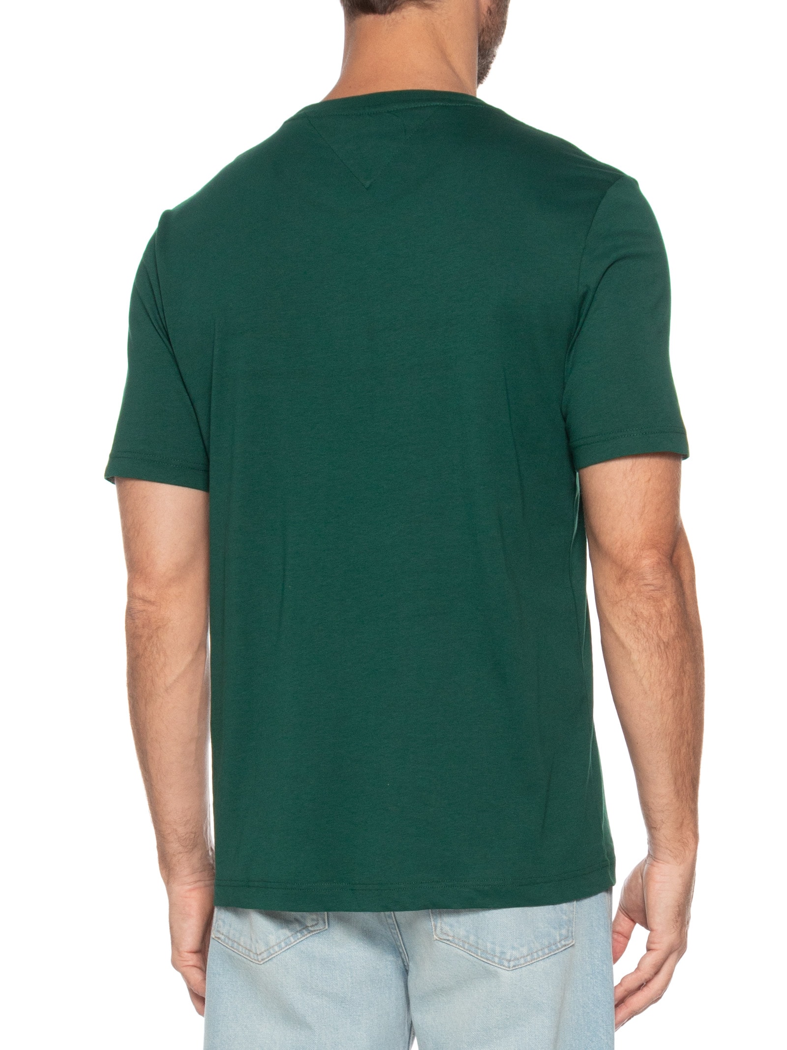 Camiseta Masculina Regular Fit Chest Insert Verde Tommy Hilfiger
