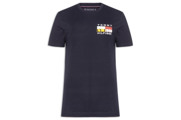 Camiseta Masculina Regular Fit Colour Flag - Azul
