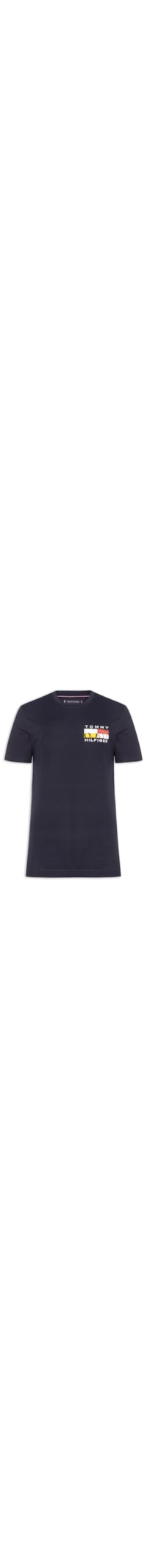 Camiseta Masculina Regular Fit Colour Flag - Azul