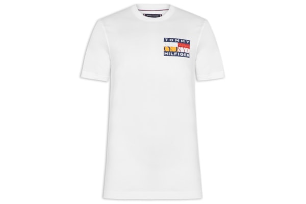 Camiseta Masculina Regular Fit Colour Flag - Branco