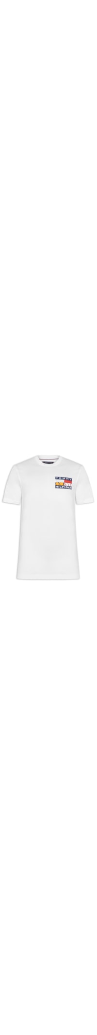 Camiseta Masculina Regular Fit Colour Flag - Branco