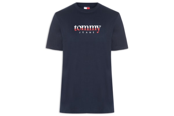 Camiseta Masculina Regular Fit Com Silk - Azul