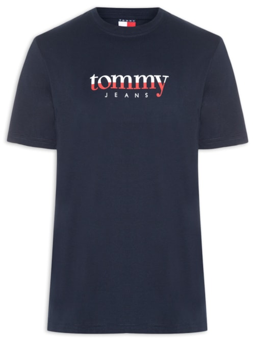 Camiseta Masculina Regular Fit Com Silk - Azul