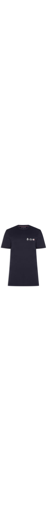 Camiseta Masculina Regular Fit Crest Out - Azul