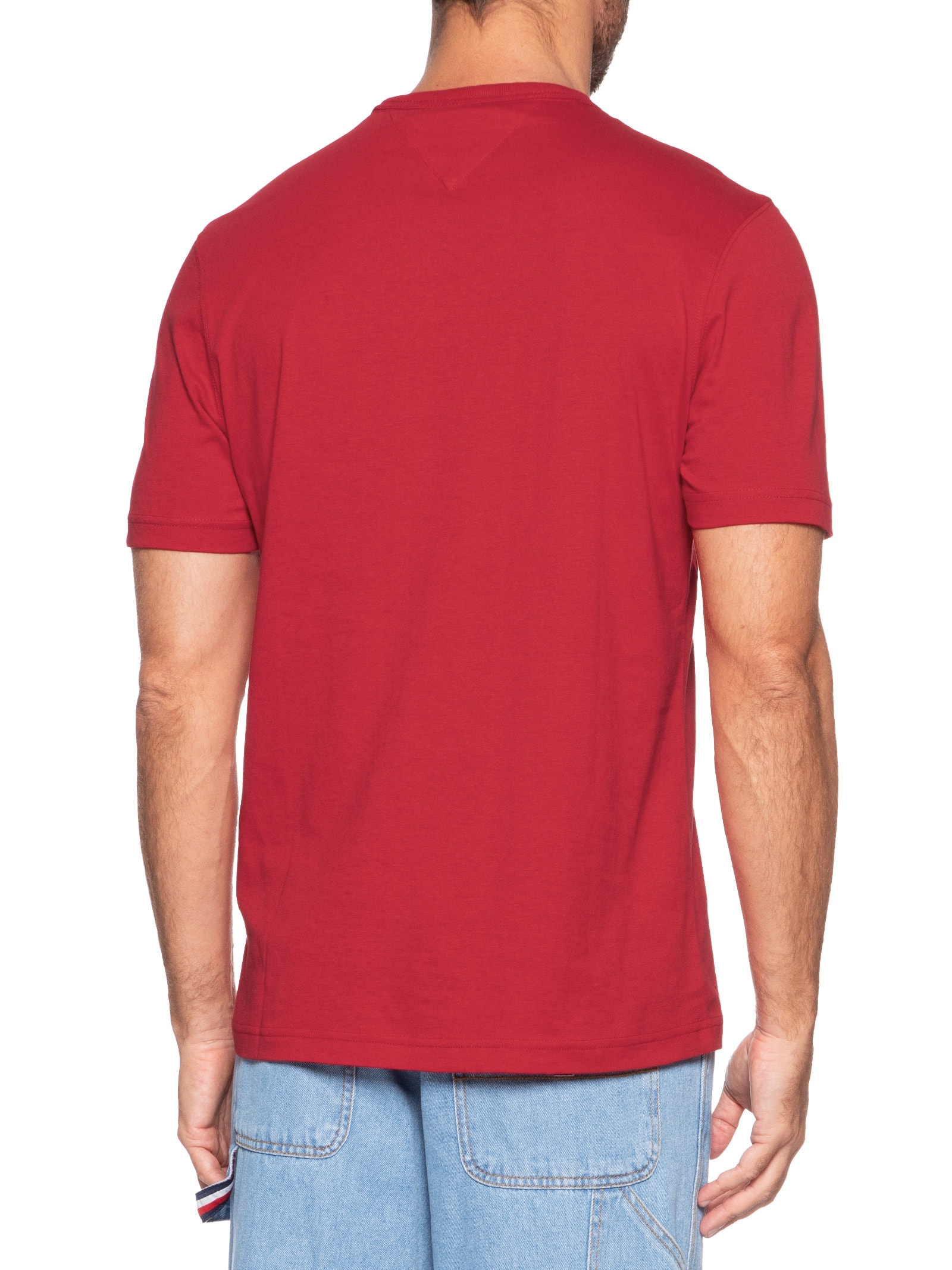 Camiseta Masculina Regular Fit Crest Out Vermelho Tommy Hilfiger